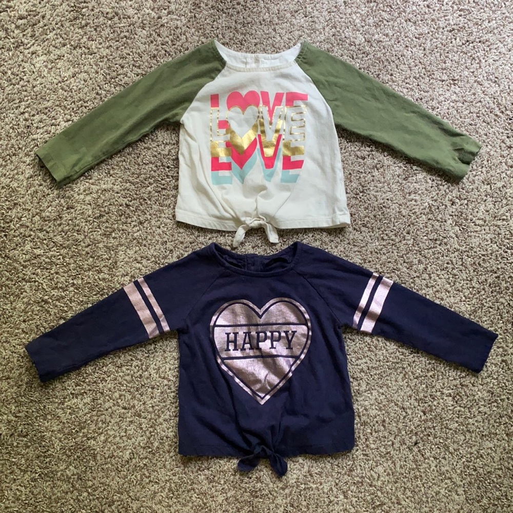Old Navy Long Sleeve Tie Front Top Bundle